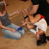 Footjob painful