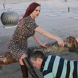 Footjob tight